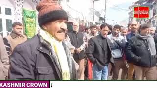 "Unusual Power Cuts": Protest against PDD department at Bhaderwahbrar Batt report from Bhaderwah