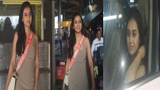 Tejasswi Prakash Arrived In Mumbai From Filmfare Me Awards Dubai Spotted At Airport