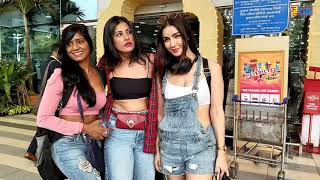 Amy Aela Spotted At Mumbai Airport With Friends