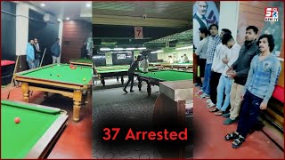 Snooker Parlours Par Task Force Ki Raids | 37 Afraad Hue Giraftaar | Hyderabad |@Sach News
