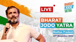 LIVE: #BharatJodoYatra resumes from Mhow, Madhya Pradesh.