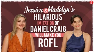 Jessica Henwick & Madelyn Cline play HILARIOUS Who's Most Likely; imitate Daniel Craig | Glass Onion