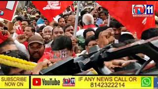 CHALO RAJBHAVAN CPI PARTY PROTEST AGAINST GOVERNOR POLICE ARREST ALL CPI LEADERS TENSION