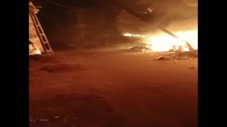 જામનગર ખીજડા મંદિર પાસે ભંગારના ગોડાઉનમાં આગ