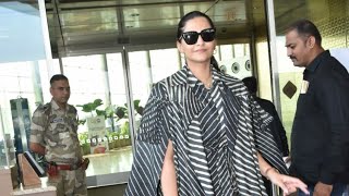 Sonam Kapoor Spotted At International Airport