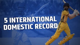 CricTracker | 5 international Record broken by domestic players | cricket