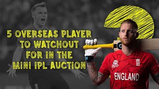 IPL 2023 | 5 overseas players to watchout for in the mini IPL auction.