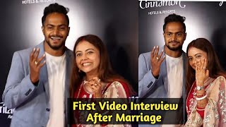Devoleena Bhattacharjee With Husband Shahnawaz FIRST Interview After Marriage -Social Creator Awards