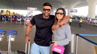 Divya Agarwal Dikhe Apne Boyfriend Apurva Ke Sath Mumbai Airport Par