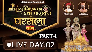 LIVE || Shrimad Satsangijivan Katha || Pu Nityaswarupdasji Swami || Gadhpur|| Day 02 Part 01
