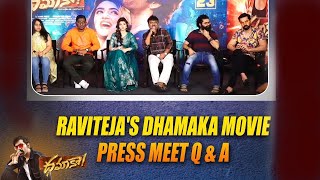 Q&A with Media @ DHAMAKA Pre Release Press Meet | Ravi Teja | Sreeleela | Bhavani HD Movies