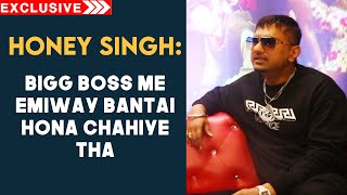 Bigg Boss 16 Me Emiway Bantai Hona Chahiye Tha | Yo Yo Honey Singh Exclusive Interview