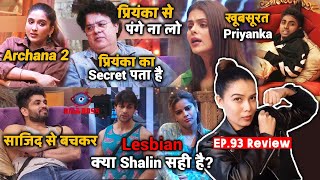 Bigg Boss 16 Review Ep 93 | Priyanka Se Pange Na Lo Sajid, Shiv Warning, Nimrit Jealous, Archana