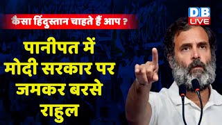 rahul gandhi in Panipat Haryana | मोदी सरकार पर बरसे राहुल गाँधी | #bharatjodoyatra #dblive