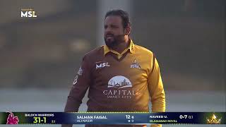 Salman Faisal gave a good start with 32(11) for Baloch Warriors