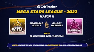 MATCH 12 | Baloch Warriors vs Karachi Knights | Mega Stars League - 2022.
