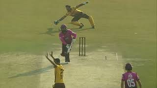 Maaz Khurram gets Naseer Khawaja. Good bowling keeping it in stump line and gets the LBW .