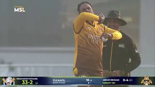 Zulkafil's 30(7) gave Peshawar Pathans a good start against the Pindi Boys in the first semi-final.