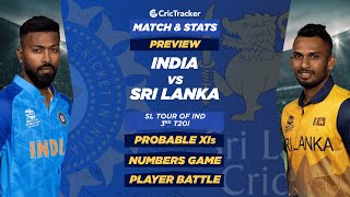India vs Sri Lanka | 3rd T20I | Match Stats and Preview