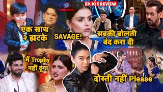 Bigg Boss 16 Review Ep 105 | Abdu Exit, Priyanka Savage Reply, Nimrit Vs Shiv, Salman, MC Stan