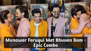 Munawar Faruqui & Bhuvan Bam Fun Entry At Taaza Khabar Series Special Screening