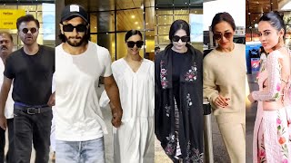 Ranveer - Deepika, Sonam Kapoor, Anil Kapoor, Shriya Pilgaonkar & Urfi Javed Spotted At Airport