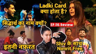 Bigg Boss 16 Review Ep 116 | Priyanka Vs Shiv Ladki Card Kya Hai? Sidharth Shukla, Nimrit