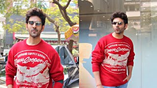 Kartik Aaryan Spotted At T-Series For Shehzada Promotion