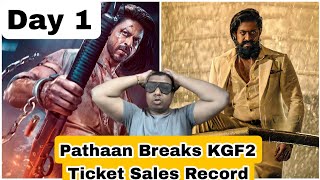 Pathaan Breaks KGF Chapter 2 Ticket Sales Record Day 1 At National Chains In Hindi Or Hindi Dubbed