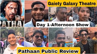 Pathaan Public Review Day 1 Late Afternoon Show At Gaiety Galaxy Theatre In Mumbai