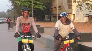 Two Punekar youths in their seventies are doing a Pune-Goa safari by bicycle!