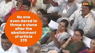 No one even dared to throw a stone after the abolishment of article 370