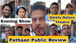 Pathaan Movie Public Review Evening Show At Gaiety Galaxy Theatre In Mumbai