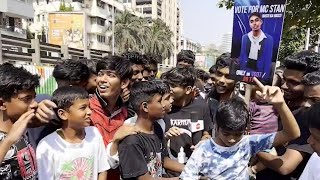 MC Stan 's Fans On Street Of All Over Mumbai To Cheer For His Win In Bigg Boss 16