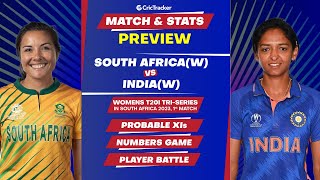 South Africa W vs India W | Tri- series | Match-1 | Match Stats and Preview