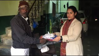 वृंदा शर्मा भावी पार्षद प्रत्याशी वार्ड 34 मोदीनगर ने सफाई कर्मचारियों को बांटे ट्रैक सूट
