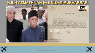 Mir Mohammed Azmath Ali Khan #AzmathJah Coronated as #Nizam IXth Asaf Jah of #Hyderabad