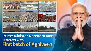 Prime Minister Narendra Modi interacts with First batch of Agniveers