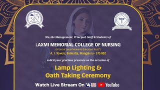 Laxmi Memorial College of Nursing ||  Lamp Lighting And Oath Taking Ceremony || V4NEWS LIVE