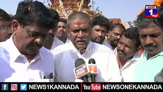 Anand Singh : ಇದು ದೇಶದ ಅತಿ ದೊಡ್ಡ ರಥ.. Valimiki Jatre Davanagere| News 1 Kannada | Mysuru