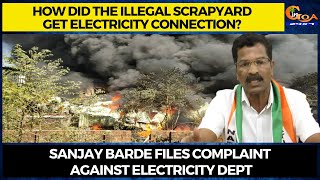 How did the illegal scrapyard get electricity connection?