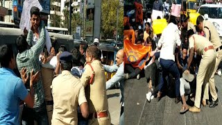 ABVP (BJP) Walo Ka Dharna Collage Fees Ko Lekar Hyderabad Mein | SACH NEWS |