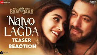 NAIYO LAGDA Teaser Reaction | Kisi Ka Bhai Kisi Ki Jaan | Salman Khan & Pooja Hegde