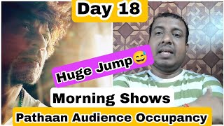 Pathaan Movie Audience Occupancy Day 18 Morning Show
