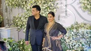 Vidya Balan With Hubby Siddharth Roy Kapur At Sid Kiara Wedding Reception