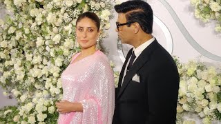 Kareena Kapoor Khan and Karan Johar At Sidharth Malhotra and Kiara Advani Wedding Reception