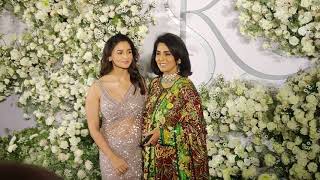 Alia Bhatt and Neetu Kapoor At Sid Kiara Wedding Reception