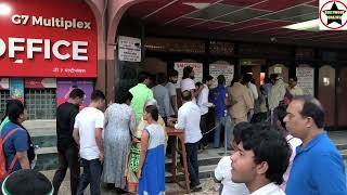 Pathaan Movie Huge Public Line Evening Show At Gaiety Galaxy Theatre In Mumbai