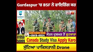 Gurdaspur 'ਚ BSF ਨੇ ਫਾਇਰਿੰਗ ਕਰ ਸੁੱਟਿਆ ਪਾਕਿਸਤਾਨੀ Drone,  ਇਲਾਕੇ 'ਚ ਸਰਚ ਆਪਰੇਸ਼ਨ ਸ਼ੁਰੂ