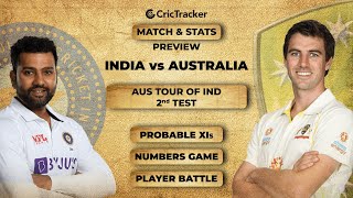 IND vs AUS | 2nd Test | Border Gavaskar Trophy | Match Stats and Preview